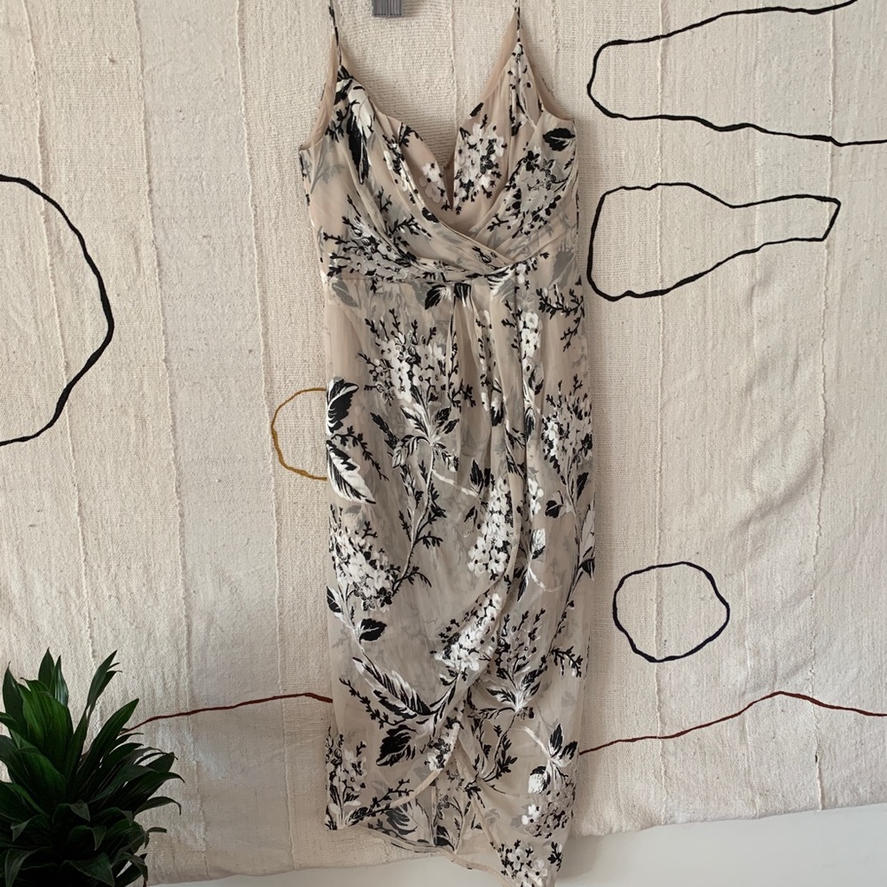 Silk asymmetrical Zimmerman tulip dress